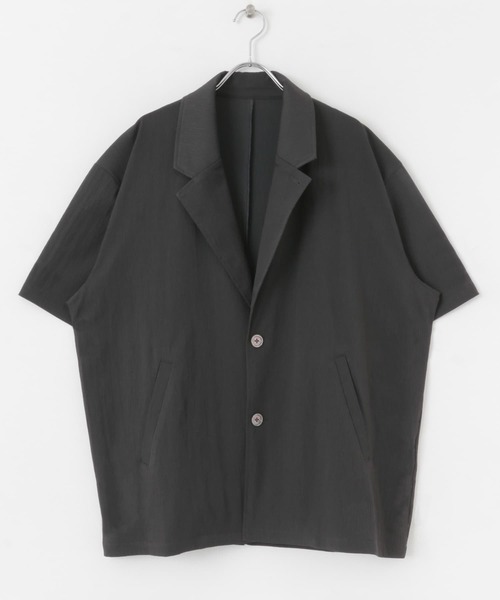 SENSE OF PLACE by URBAN RESEARCH(センスオブプレイスバイアーバンリサーチ)の「ルーズテーラードジャケット(5分袖)(テーラードジャケット・メンズ・ブラック/チャコールグレー・MEDIUM/LARGE)」の15枚目の写真