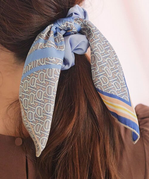 2type】スカーフ柄シュシュ（シュシュ）｜Tiaclasse（ティア