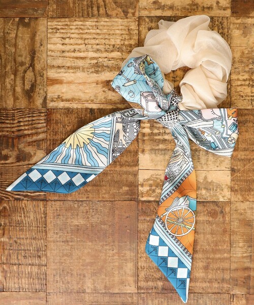 2type】スカーフ柄シュシュ（シュシュ）｜Tiaclasse（ティア