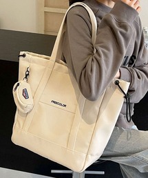 florist | 【大容量・軽量】ミニポーチ付き♪シンプルカジュアルトートバッグ(トートバッグ)