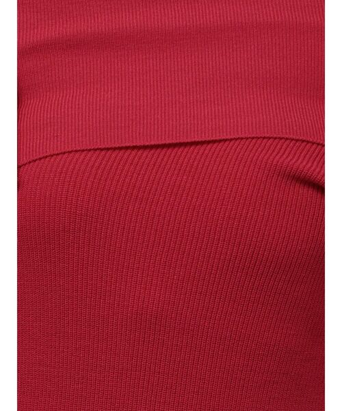 jouetie（ジュエティ）の「オフショルダーニットトップス/赤ニット