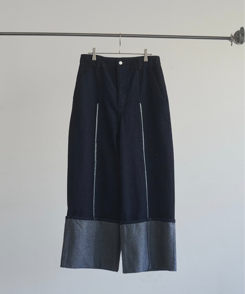 Utusiyo(ウツシヨ)の「denim pants 房(デニムパンツ・メンズ・ブラック/インディゴブルー・MEDIUM/LARGE)」の12枚目の写真