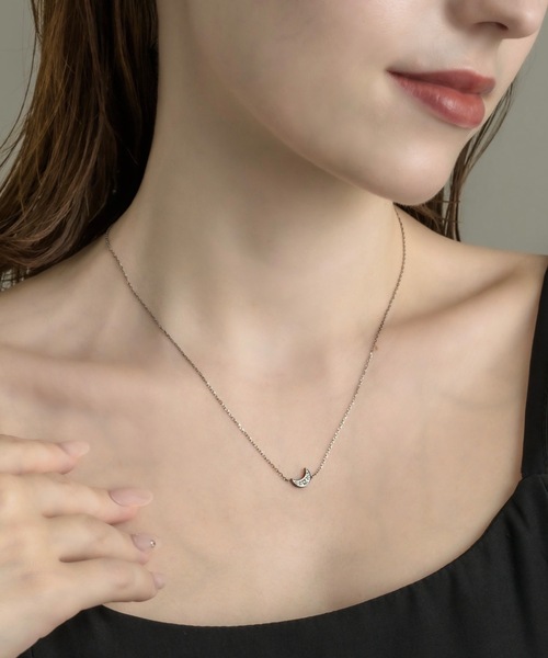 ジルコニアミニムーンNC（ネックレス）｜muku（ムク）のファッション