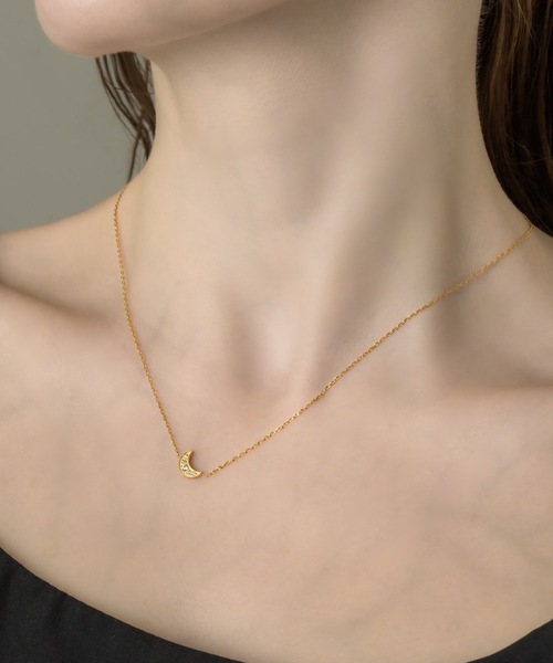 ジルコニアミニムーンNC（ネックレス）｜muku（ムク）のファッション