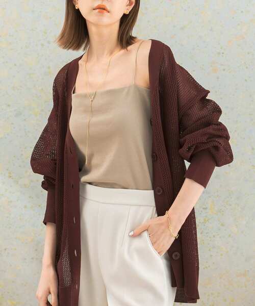 URBAN RESEARCH ROSSO WOMEN（アーバンリサーチ　ロッソ）の「抗菌防臭カップ付ベアキャミソール（キャミソール・レディース・ホワイト/ブラック/ベージュ・FREE）」の6枚目の写真