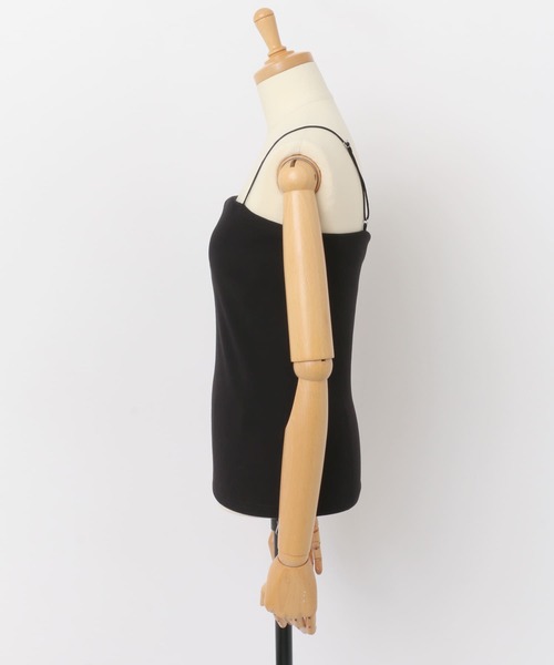 URBAN RESEARCH ROSSO WOMEN（アーバンリサーチ　ロッソ）の「抗菌防臭カップ付ベアキャミソール（キャミソール・レディース・ホワイト/ブラック/ベージュ・FREE）」の8枚目の写真