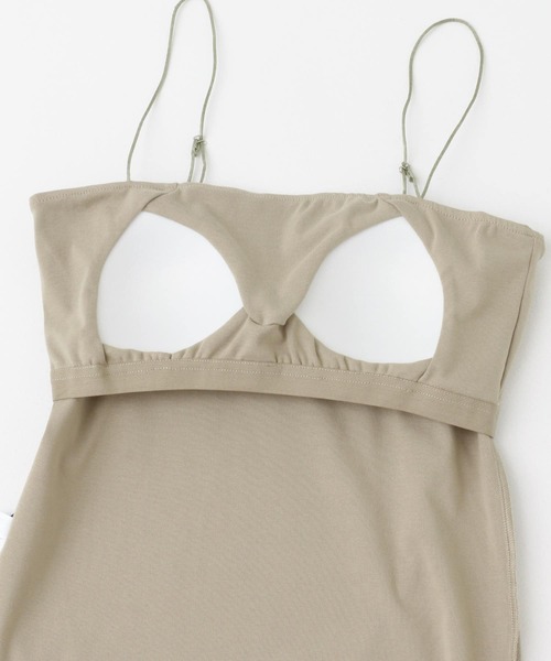 URBAN RESEARCH ROSSO WOMEN（アーバンリサーチ　ロッソ）の「抗菌防臭カップ付ベアキャミソール（キャミソール・レディース・ホワイト/ブラック/ベージュ・FREE）」の17枚目の写真