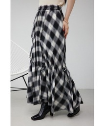 AZUL by moussy | チェックボリュームスカート(スカート)