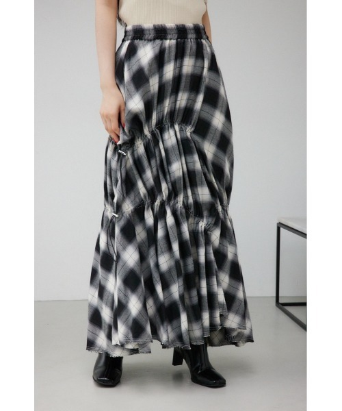 セール】チェックボリュームスカート（スカート）｜AZUL BY