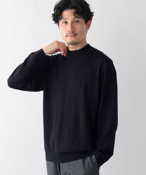GLOBAL WORK(グローバルワーク)の「アンチピリングニット/モックネック/116306(ニット/セーター・メンズ・グレー/アイボリー/ネイビー・SMALL/MEDIUM/LARGE/X-LARGE)」の3枚目の写真