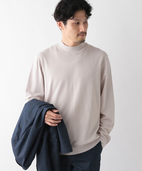 【送料込み】■天然木■ セール】アンチピリングニット/モックネック/116306（ニット/セーター