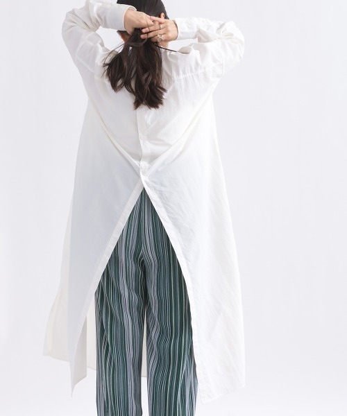 オープンバックシャツワンピース（ワンピース）｜terrace（テラス） 6,699円