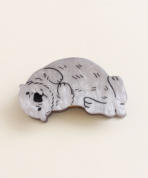 didizizi(ディディジジ)の「ラッコヘアクリップ(バレッタ/ヘアクリップ・レディース・グレー・FREE)」の1枚目の写真