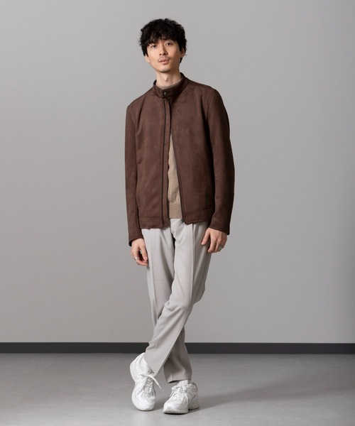 NANO universe（ナノユニバース）の「ALWAYS EASY ワンタックスラックス（スラックス・メンズ・ブラック/ライトベージュ/ダークブラウン/チャコール・S/M/L/XL）」の9枚目の写真