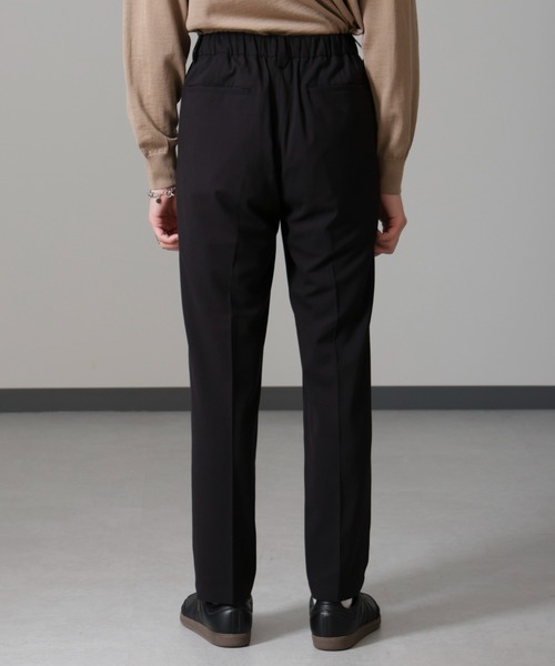 NANO universe（ナノユニバース）の「ALWAYS EASY ワンタックスラックス（スラックス・メンズ・ブラック/ライトベージュ/ダークブラウン/チャコール・S/M/L/XL）」の18枚目の写真