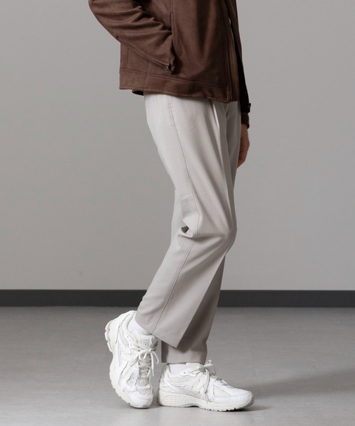 NANO universe（ナノユニバース）の「ALWAYS EASY ワンタックスラックス（スラックス・メンズ・ブラック/ライトベージュ/ダークブラウン/チャコール・S/M/L/XL）」の11枚目の写真