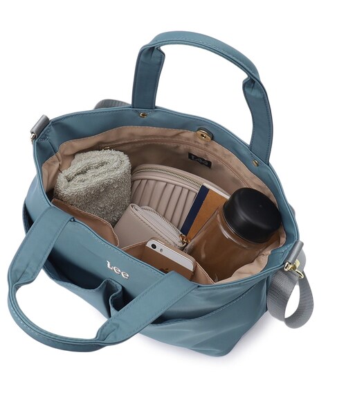 SHOO・LA・RUE（シューラルー）の「◆【Lee別注】フロントポケットトートバッグ（トートバッグ・レディース・ダークブラウン系3/ベージュ/ブルー/ブラック・00）」の14枚目の写真