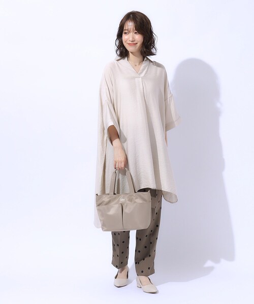 SHOO・LA・RUE（シューラルー）の「◆【Lee別注】フロントポケットトートバッグ（トートバッグ・レディース・ダークブラウン系3/ベージュ/ブルー/ブラック・00）」の18枚目の写真