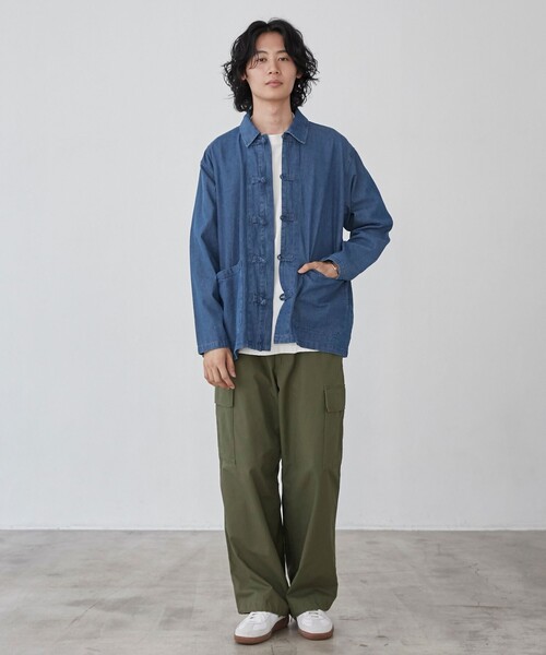 セール】デニムカバーオールジャケット（カバーオール）｜coen