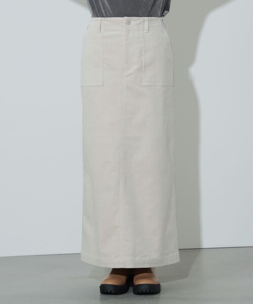 BEAMS HEART（ビームスハート）の「細コール ベイカー スカート（S～M）（スカート・レディース・ブルー/チャコールグレー/ホワイト系その他5/ブラウン系その他3・MEDIUM/SMALL）」の13枚目の写真