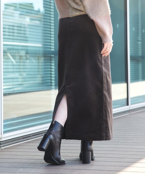 BEAMS HEART（ビームスハート）の「細コール ベイカー スカート（S～M）（スカート・レディース・ブルー/チャコールグレー/ホワイト系その他5/ブラウン系その他3・MEDIUM/SMALL）」の8枚目の写真