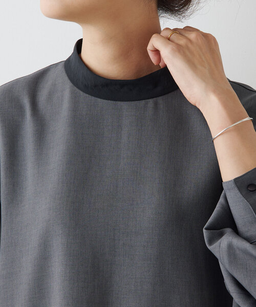 LIVETART（リヴェタート）の「《LIVETART》バイカラーフレアワンピース（ワンピース・レディース・グレー・FREE）」の12枚目の写真