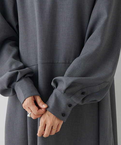 LIVETART（リヴェタート）の「《LIVETART》バイカラーフレアワンピース（ワンピース・レディース・グレー・FREE）」の15枚目の写真