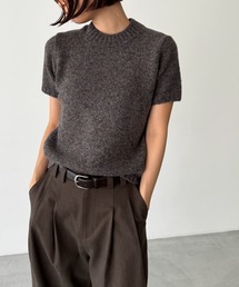 CANAL JEAN | El mar(エルマール) ミックス半袖ニット(ニット/セーター)