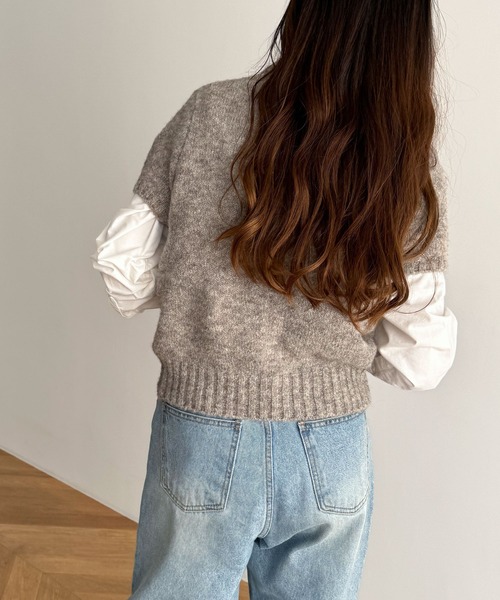 CANAL JEAN（キャナルジーン）の「El mar ミックス半袖ニット