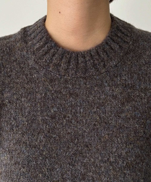 CANAL JEAN（キャナルジーン）の「El mar　ミックス半袖ニット（ニット/セーター・レディース・ベージュ/ブラウン・ONE SIZE）」の12枚目の写真