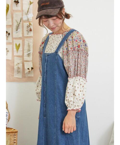 Samansa Mos2（サマンサ モスモス）の「【Sサイズ WEB限定】デニムジップジャンスカ（ワンピース・レディース・ベージュ/ネイビー/ブルー・S/M）」の10枚目の写真