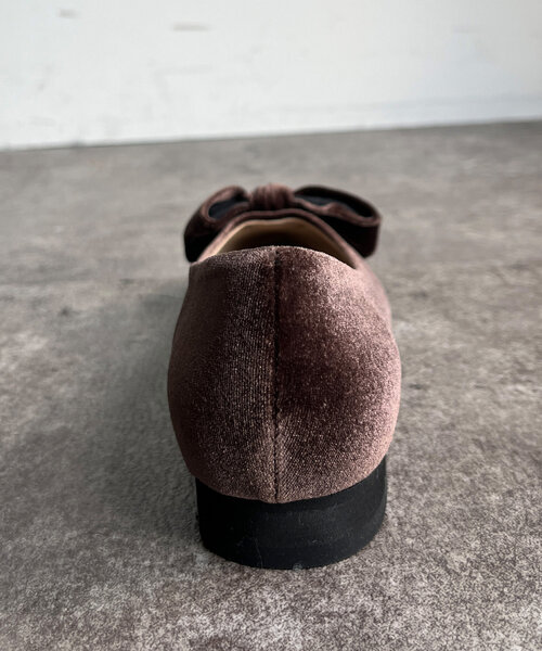 Chez toi（シェトワ）の「ベロアリボンバレーシューズ（パンプス・レディース・グレー/ブラウン/ブラック・22.5cm/24.5cm/23.5cm）」の12枚目の写真