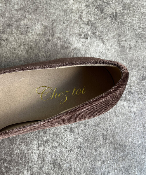 Chez toi（シェトワ）の「ベロアリボンバレーシューズ（パンプス・レディース・グレー/ブラウン/ブラック・22.5cm/24.5cm/23.5cm）」の13枚目の写真