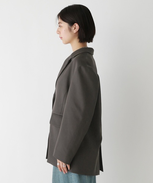 RAGEBLUE(レイジブルー)の「BIGテーラードミドルジャケット(テーラードジャケット・レディース・ブラック/ブラウン・FREE)」の11枚目の写真