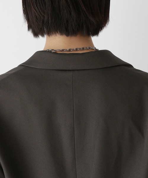 RAGEBLUE(レイジブルー)の「BIGテーラードミドルジャケット(テーラードジャケット・レディース・ブラック/ブラウン・FREE)」の13枚目の写真