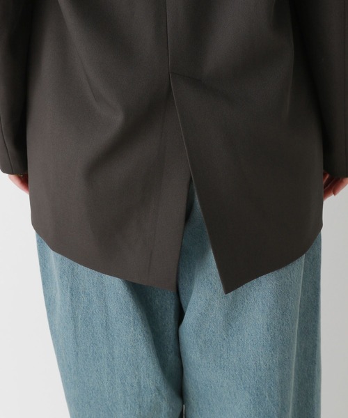 RAGEBLUE(レイジブルー)の「BIGテーラードミドルジャケット(テーラードジャケット・レディース・ブラック/ブラウン・FREE)」の14枚目の写真