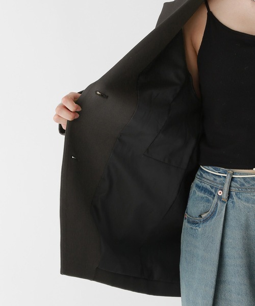 RAGEBLUE(レイジブルー)の「BIGテーラードミドルジャケット(テーラードジャケット・レディース・ブラック/ブラウン・FREE)」の19枚目の写真