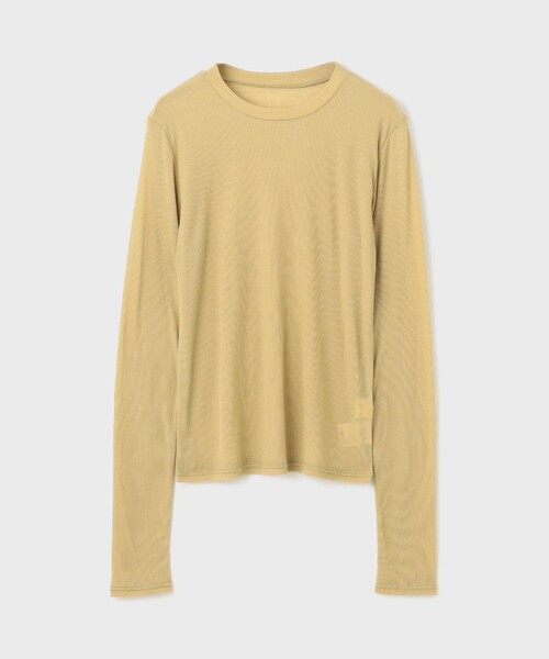 Diagram(ダイアグラム)の「シアーテレコカットソー(Tシャツ/カットソー・レディース・イエロー/ホワイト/ブラック/グレー・36)」の8枚目の写真