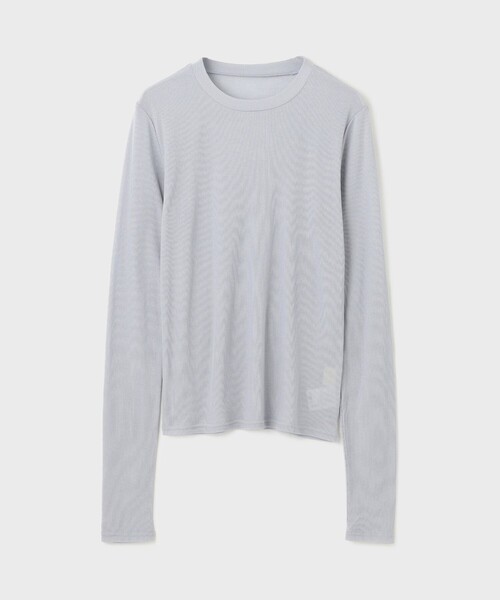 Diagram(ダイアグラム)の「シアーテレコカットソー(Tシャツ/カットソー・レディース・イエロー/ホワイト/ブラック/グレー・36)」の11枚目の写真