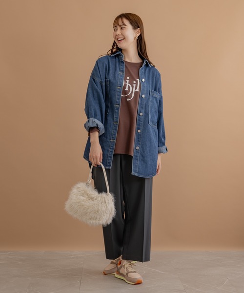 KATHARINE ROSS（キャサリンロス）の「【KATHARINE ROSS】【WEB限定】ラメファーショルダーバッグ（ショルダーバッグ・レディース・チャコールグレー/アイボリー・MEDIUM）」の9枚目の写真