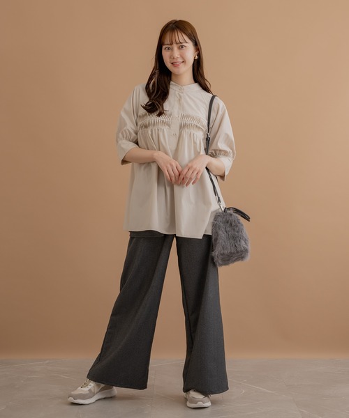 KATHARINE ROSS（キャサリンロス）の「【KATHARINE ROSS】【WEB限定】ラメファーショルダーバッグ（ショルダーバッグ・レディース・チャコールグレー/アイボリー・MEDIUM）」の3枚目の写真