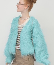 saloon | SALOON(サルーン)/シャギーニットカーディガン【手洗い可】(カーディガン/ボレロ)