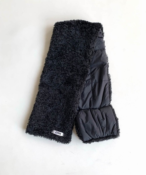 Casselini（キャセリーニ）の「ダウン風リバーティペット（ネックウォーマー/スヌード・レディース・アイボリー/ブラック・ONE SIZE）」の8枚目の写真