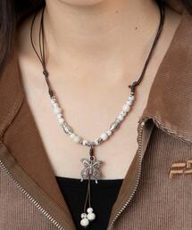 WEGO | WEGO/バタフライビーズネックレス(ネックレス)