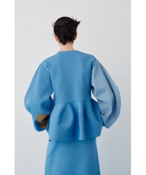 HeRIN.CYE（ヘリンドットサイ）の「Patch knit tops　　パッチニットトップス（ニット/セーター・レディース・レッド/ネイビー/ライトブルー・FREE）」の7枚目の写真