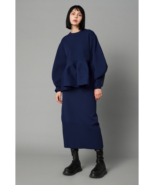 HeRIN.CYE（ヘリンドットサイ）の「Patch knit tops　　パッチニットトップス（ニット/セーター・レディース・レッド/ネイビー/ライトブルー・FREE）」の12枚目の写真