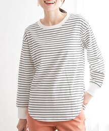 ikka | コットンUSA裾ラウンドロンT(Tシャツ/カットソー)