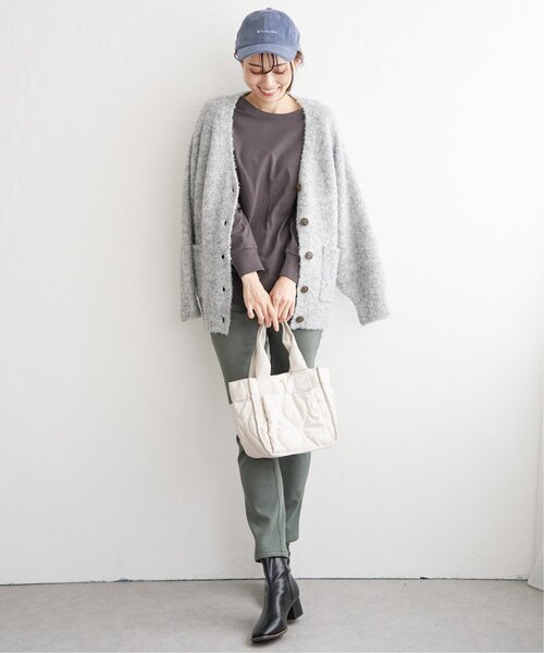 ikka(イッカ)の「コットンUSA裾ラウンドロンT(Tシャツ/カットソー・レディース・ダークベージュ/その他1/チャコールグレー/オフホワイト・S/L/M)」の5枚目の写真