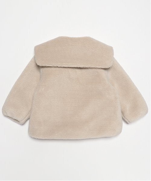 セール】【軽ふわ】セーラーカラーボアジャケット（ブルゾン）｜petit