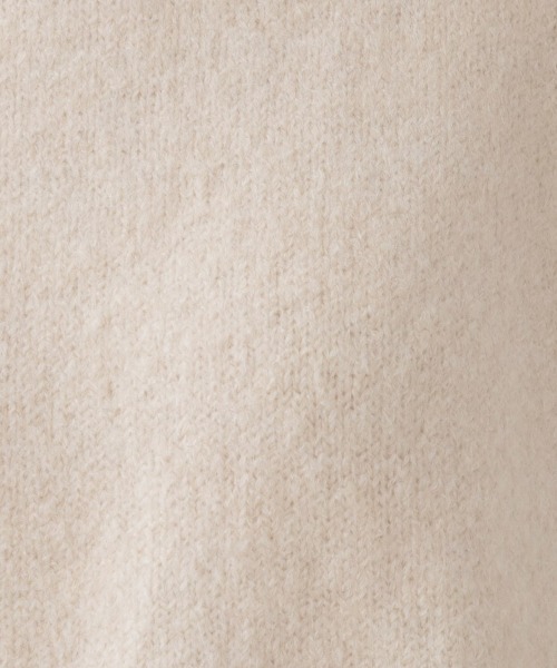 couture brooch（クチュールブローチ）の「◆【柔らかな肌ざわり・上質ニット】ヤクライクハイネックニット（ニット/セーター・レディース・アイボリー/ダークグレー/ベビーピンク/サックスブルー・38/42）」の7枚目の写真